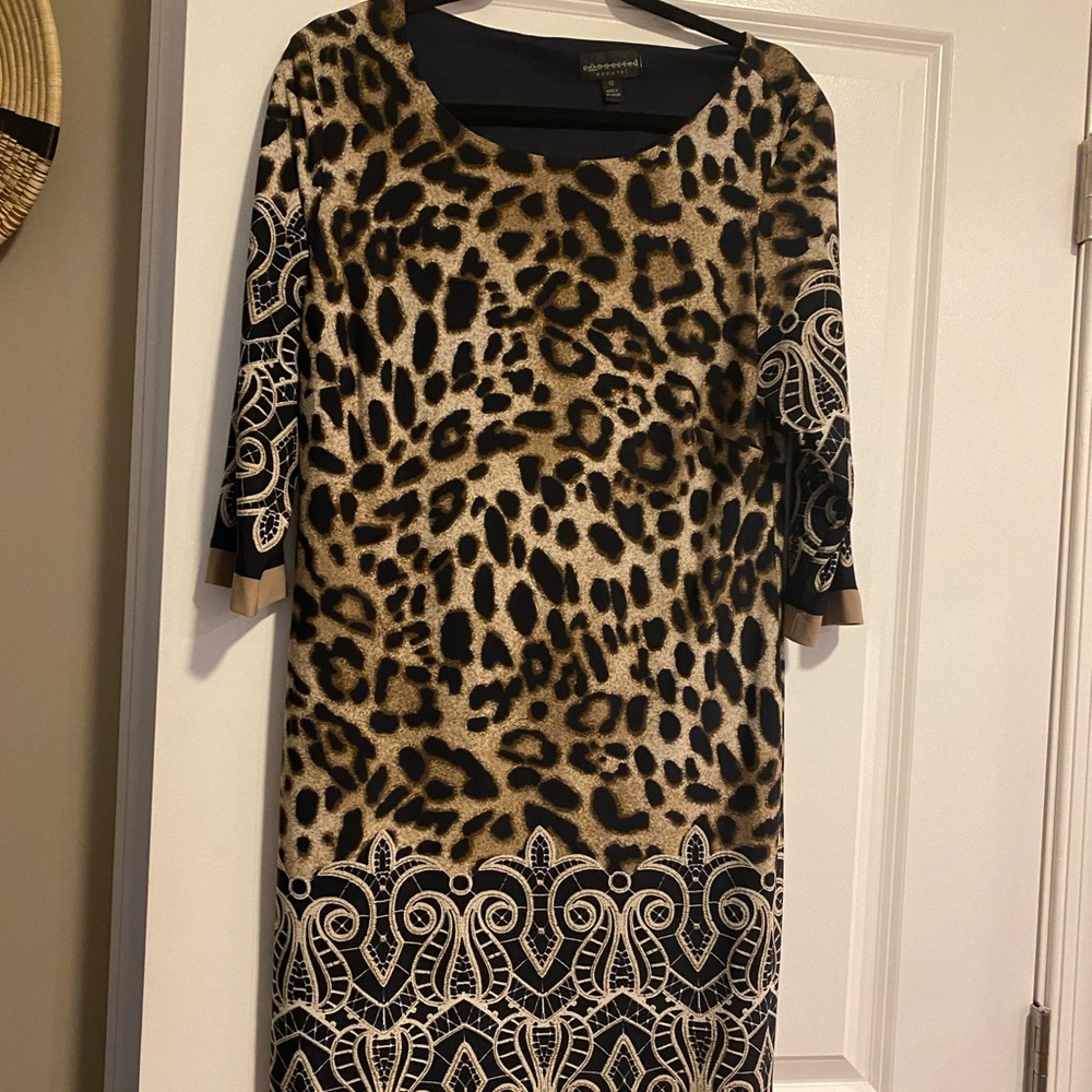 Connected apparel sheath dress